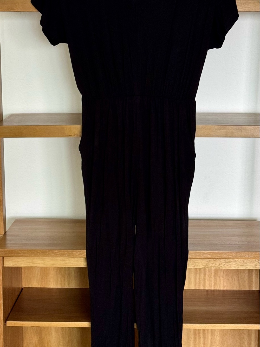 Z Supply Black Short Sleeve Jumpsuit